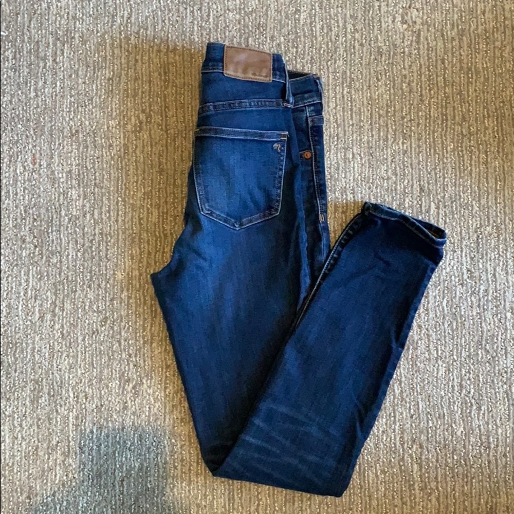 Madewell 9” high rise skinny jeans
